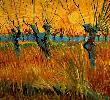 Vincent Van Gogh. Willows at Sunset.
