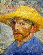 Винсент Ван Гог. Автопортрет в соломенной шляпе. 1887