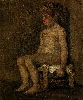 Vincent Van Gogh. Seated Nude Study of a Little Girl.