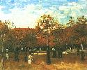 Vincent Van Gogh. The Bois de Boulogne with People Walking.