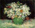 Vincent Van Gogh. Vase with Zinnias and Other Flowers.