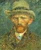 Vincent Van Gogh. Self-Portrait with Grey Felt Hat.