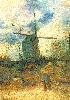Vincent Van Gogh. Windmill on Montmartre.