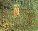 Vincent Van Gogh. A Woman Walking in a Garden.
