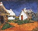 Vincent Van Gogh. Three White Cottages in Saintes-Maries.