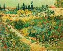 Vincent Van Gogh. Flowering Garden with Path.