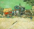 Vincent Van Gogh. Encampment of Gypsies with Caravans.