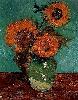 Vincent Van Gogh. Three Sunflowers in a Vase.