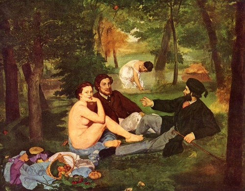 Эдуард Мане. Завтрак на траве. 1863. Холст, масло. 81 x 101. Музей д'Орсэ, Париж