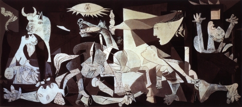 Пабло Пикассо. Герника. 1937. Холст, масло. 349,3 x 776,6. Национальный центр искусств Королевы Софии, Мадрид.
