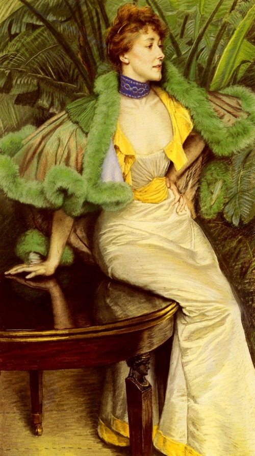 Джеймс Тиссо. Принцесса де Бройль.1895. Холст, масло. 96.8 x 168. Частная коллекция.